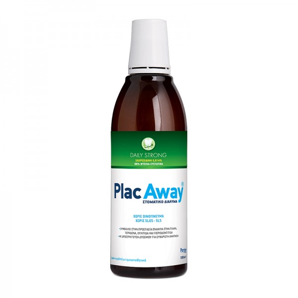 PLAC AWAY DAILY CARE MOUTHWASH STRONG 500ml