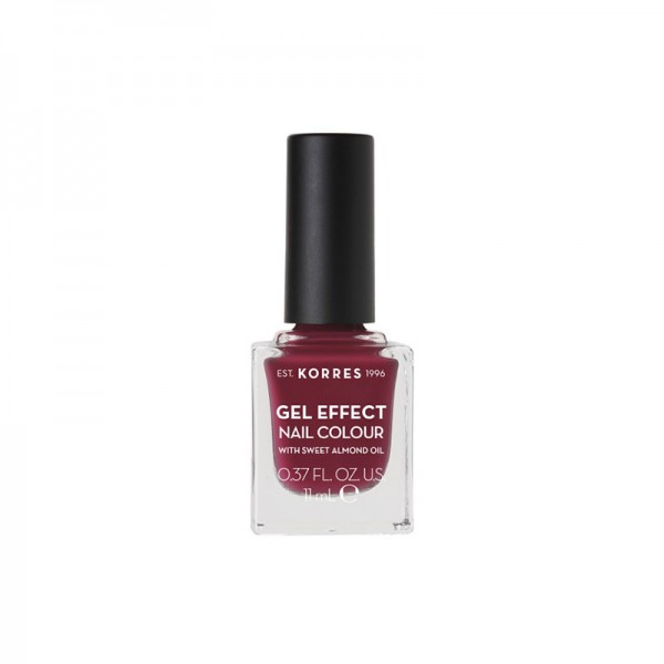 KORRES NAIL GEL EFFECT COLOUR 74 BERRY ADDICT 11ml